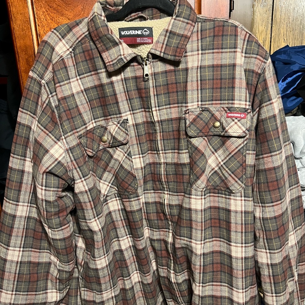 Wolverine Men's Multi-Color Plaid Shirt Jacket